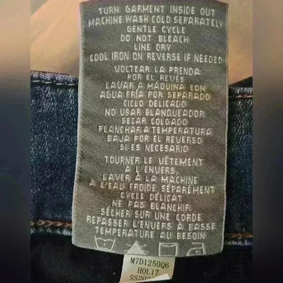 Melissa McCarthy Seven7 Skinny Midrise Distressed Blue Jeans Sz 24W NWOT - Picture 8 of 9